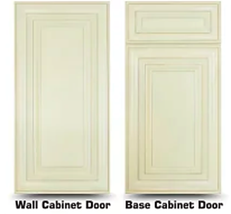 Perla cabinet door style, Cream White