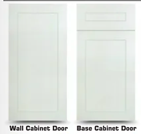 Weston Shaker cabinet door style, Bright White