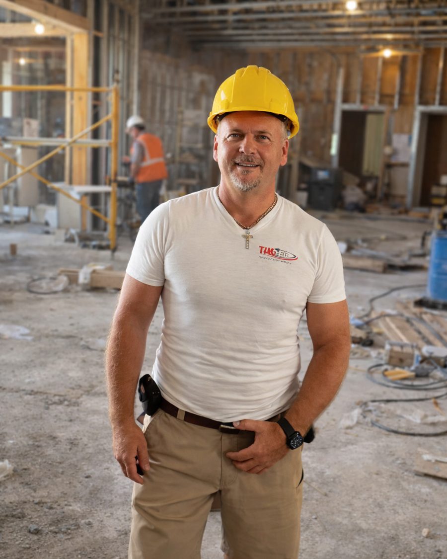 TimTech Service owner on a job site